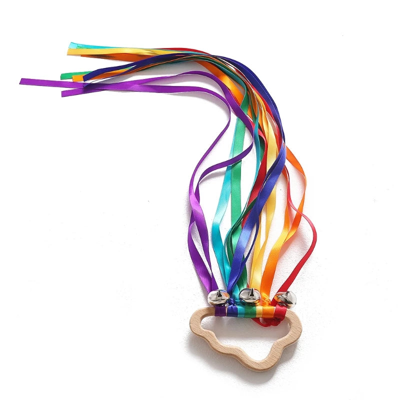 Rainbow Ribbon Rattle