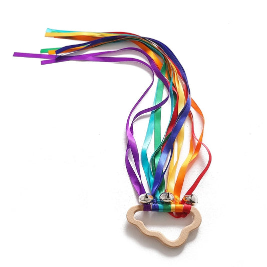 Rainbow Ribbon Rattle